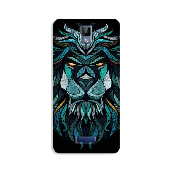 Lion Mobile Back Case for Gionee P7 (Design - 314)