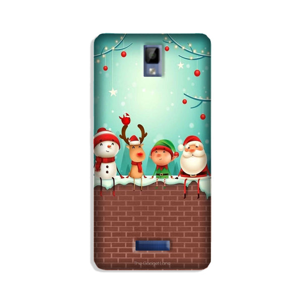 Santa Claus Mobile Back Case for Gionee P7 (Design - 334)