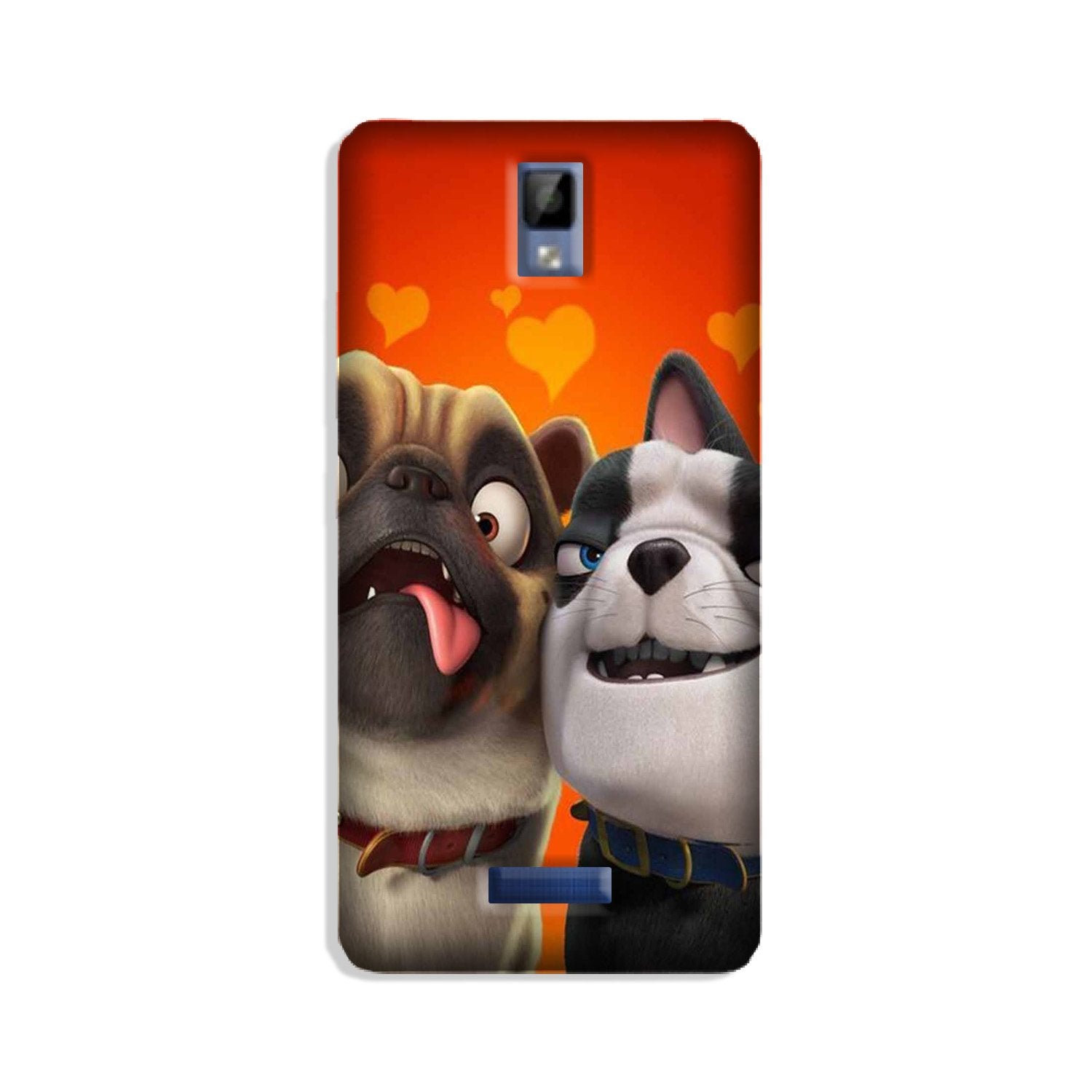 Dog Puppy Mobile Back Case for Gionee P7 (Design - 350)