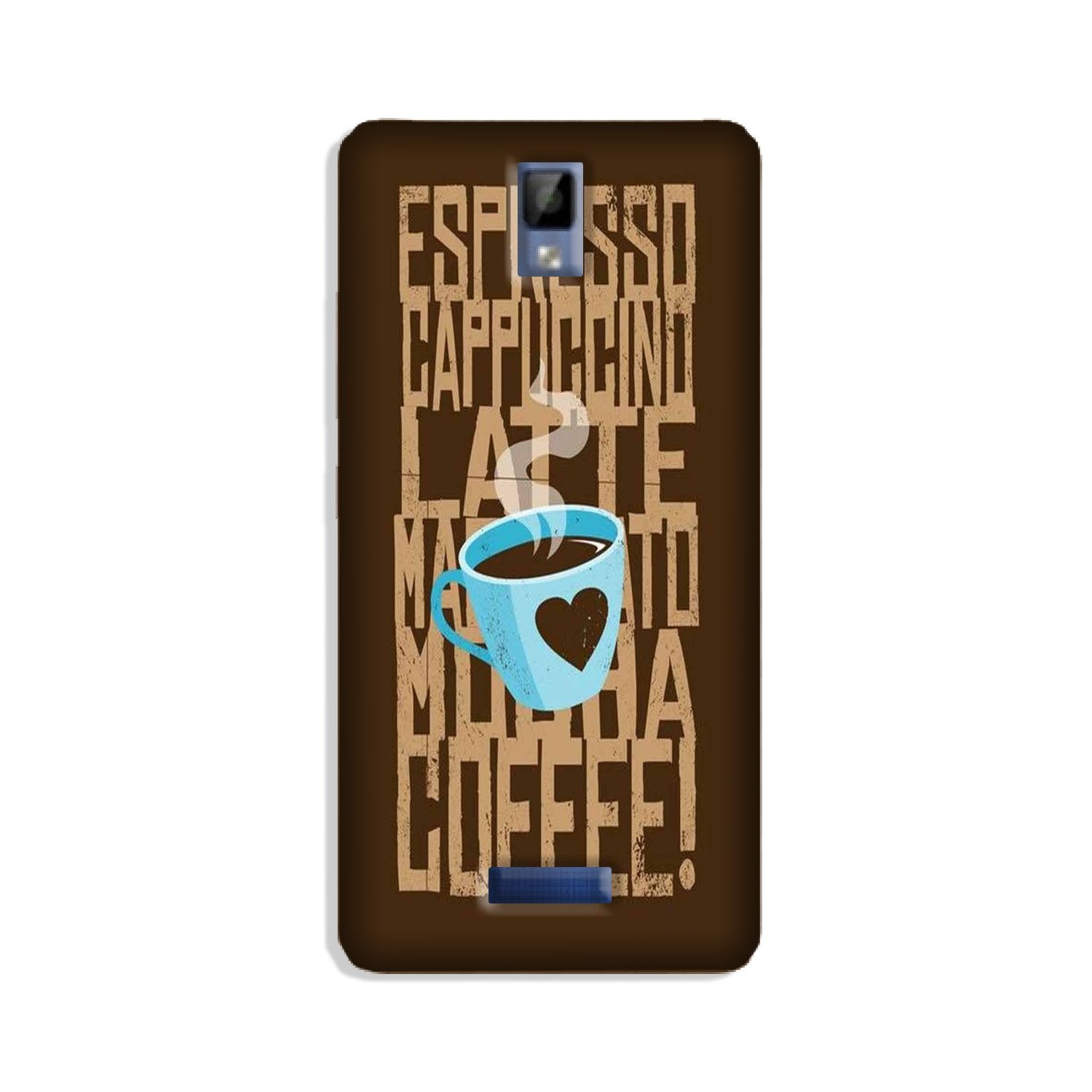 Love Coffee Mobile Back Case for Gionee P7 (Design - 351)