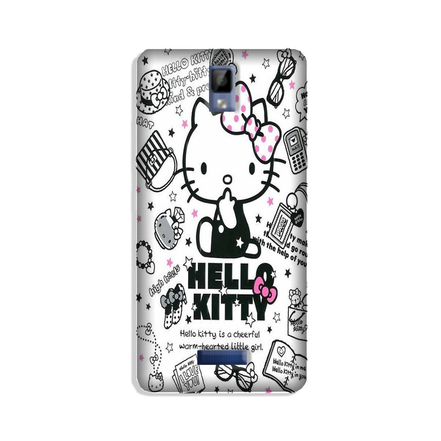 Hello Kitty Mobile Back Case for Gionee P7 (Design - 361)