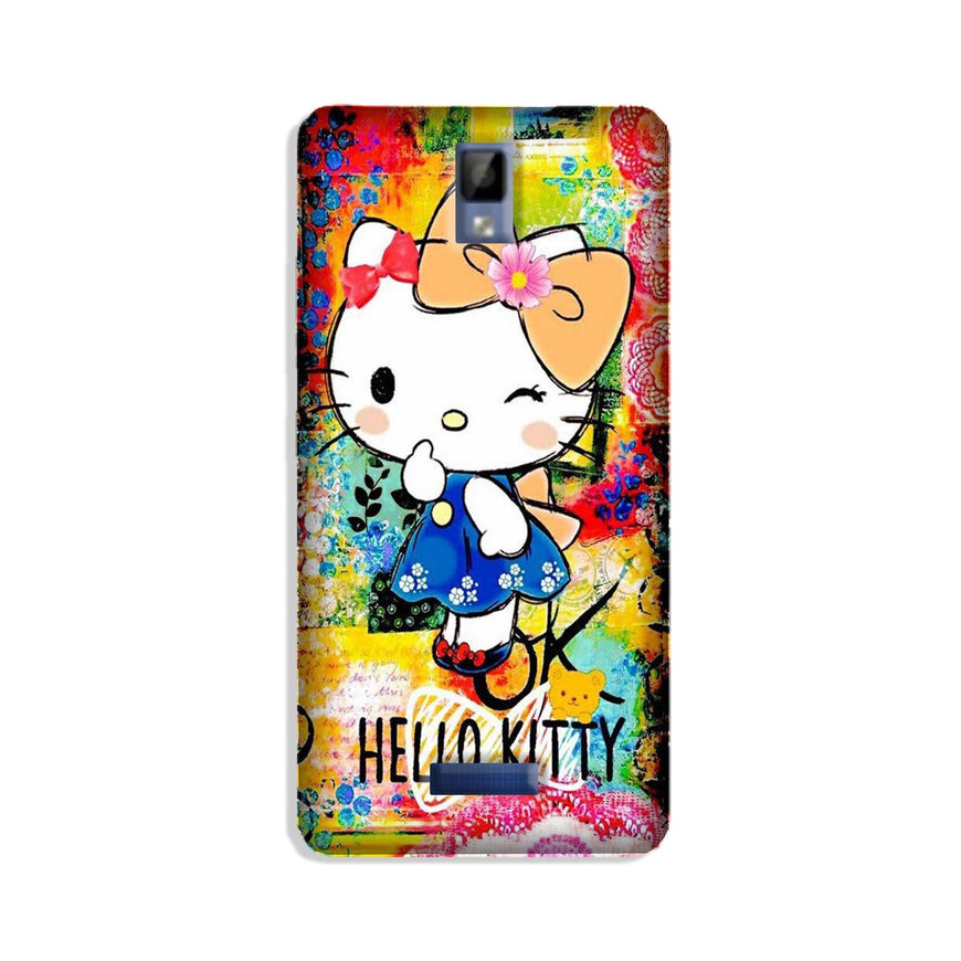 Hello Kitty Mobile Back Case for Gionee P7 (Design - 362)
