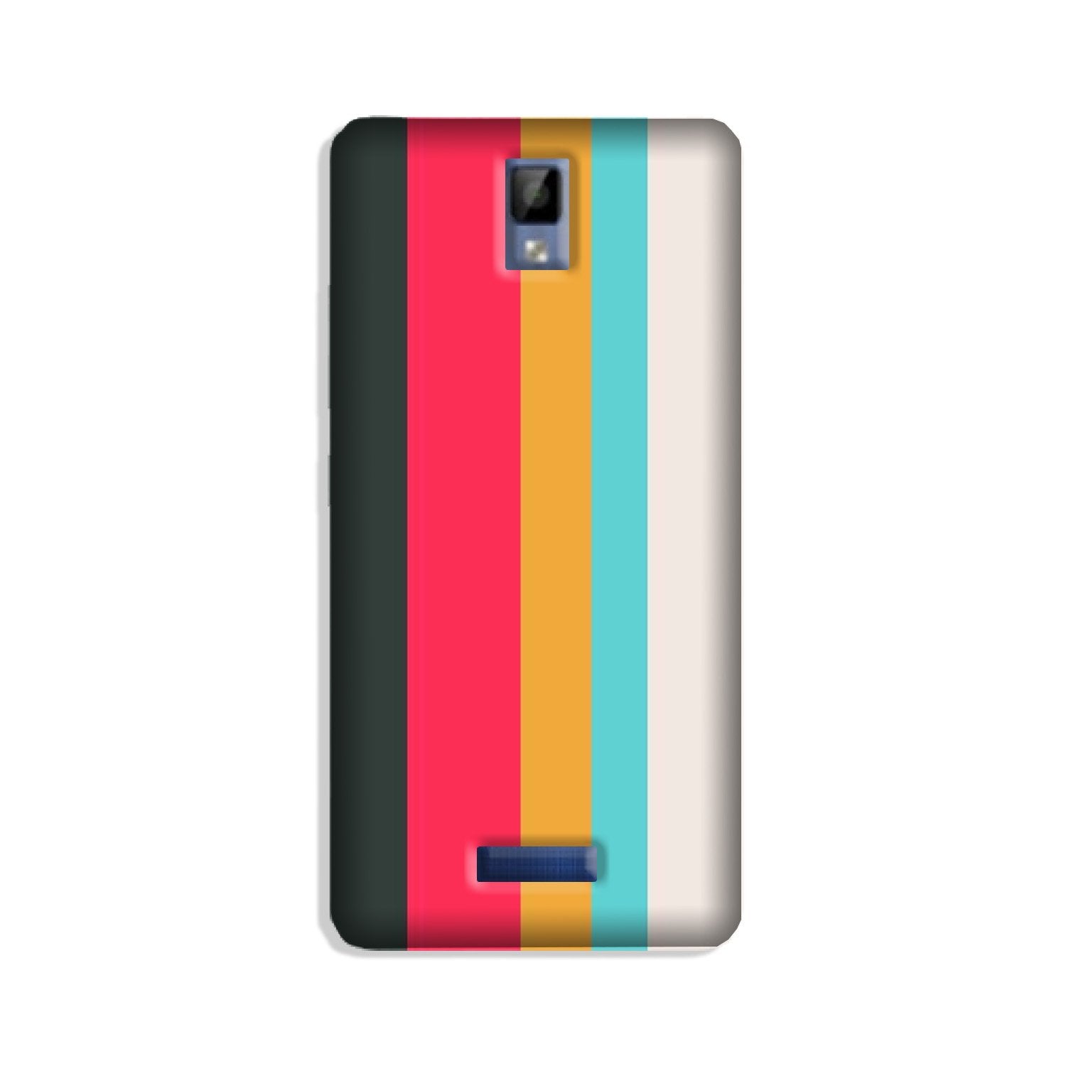 Color Pattern Mobile Back Case for Gionee P7 (Design - 369)