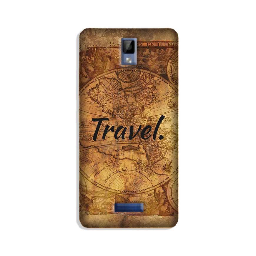 Travel Mobile Back Case for Gionee P7 (Design - 375)