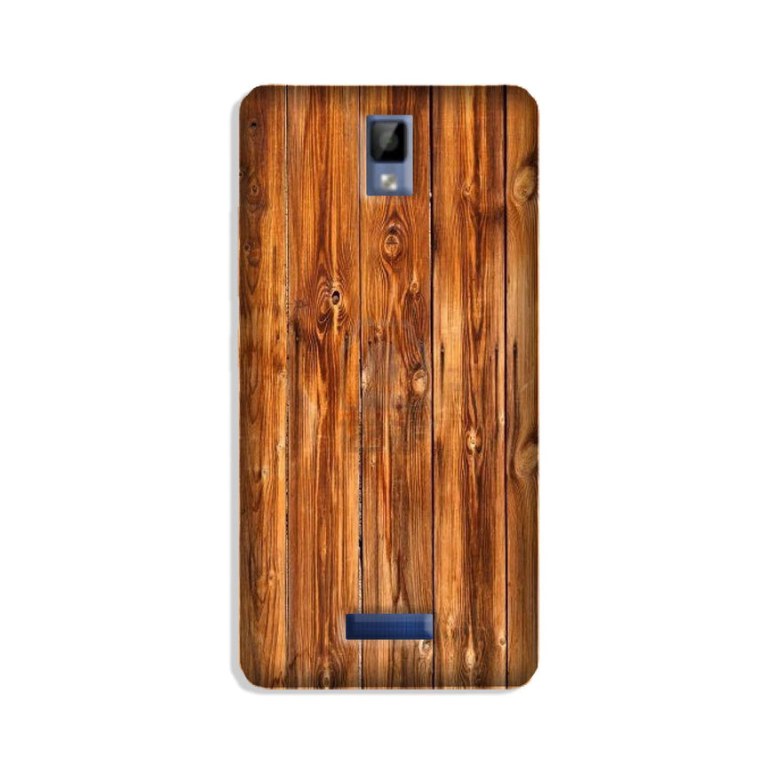 Wooden Texture Mobile Back Case for Gionee P7 (Design - 376)