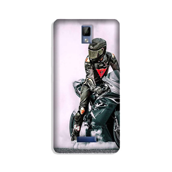 Biker Mobile Back Case for Gionee P7 (Design - 383)