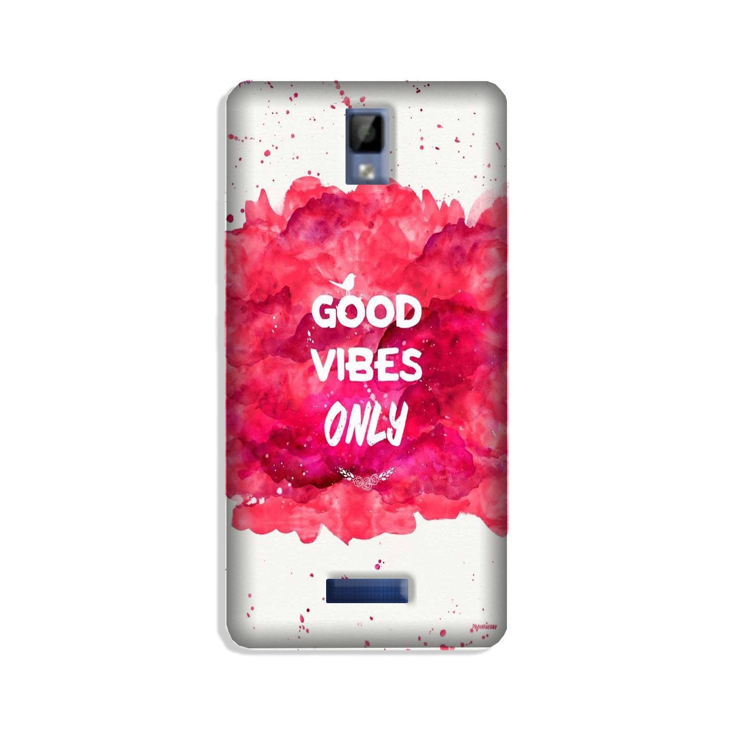 Good Vibes Only Mobile Back Case for Gionee P7 (Design - 393)