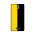 Black Yellow Pattern Mobile Back Case for Gionee P7 (Design - 397)