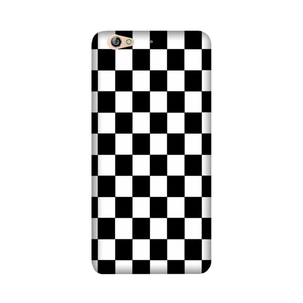 Black White Boxes Mobile Back Case for Gionee S6 (Design - 372)
