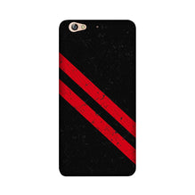 Black Red Pattern Mobile Back Case for Gionee S6 (Design - 373)
