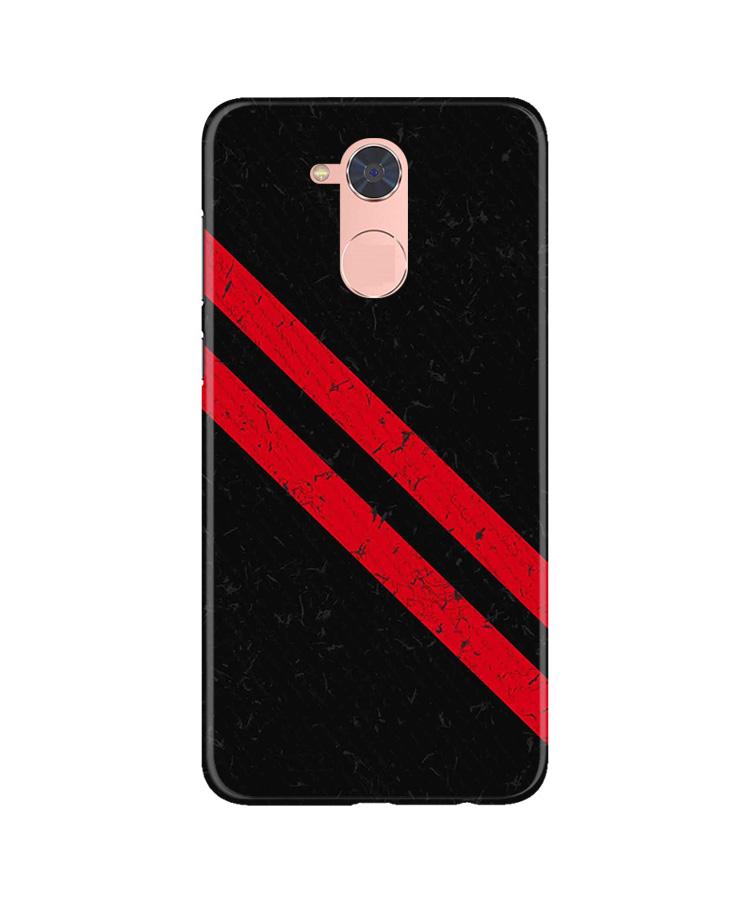 Black Red Pattern Mobile Back Case for Gionee S6 Pro (Design - 373)