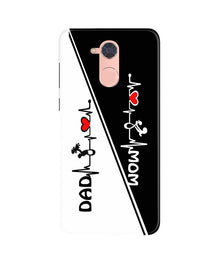 Love Mom Dad Mobile Back Case for Gionee S6 Pro (Design - 385)