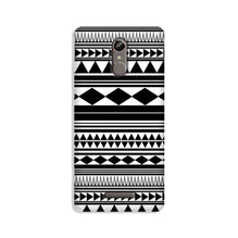 Black white Pattern Mobile Back Case for Gionee S6s (Design - 5)