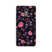 Rose Black Background Mobile Back Case for Gionee S6s (Design - 27)