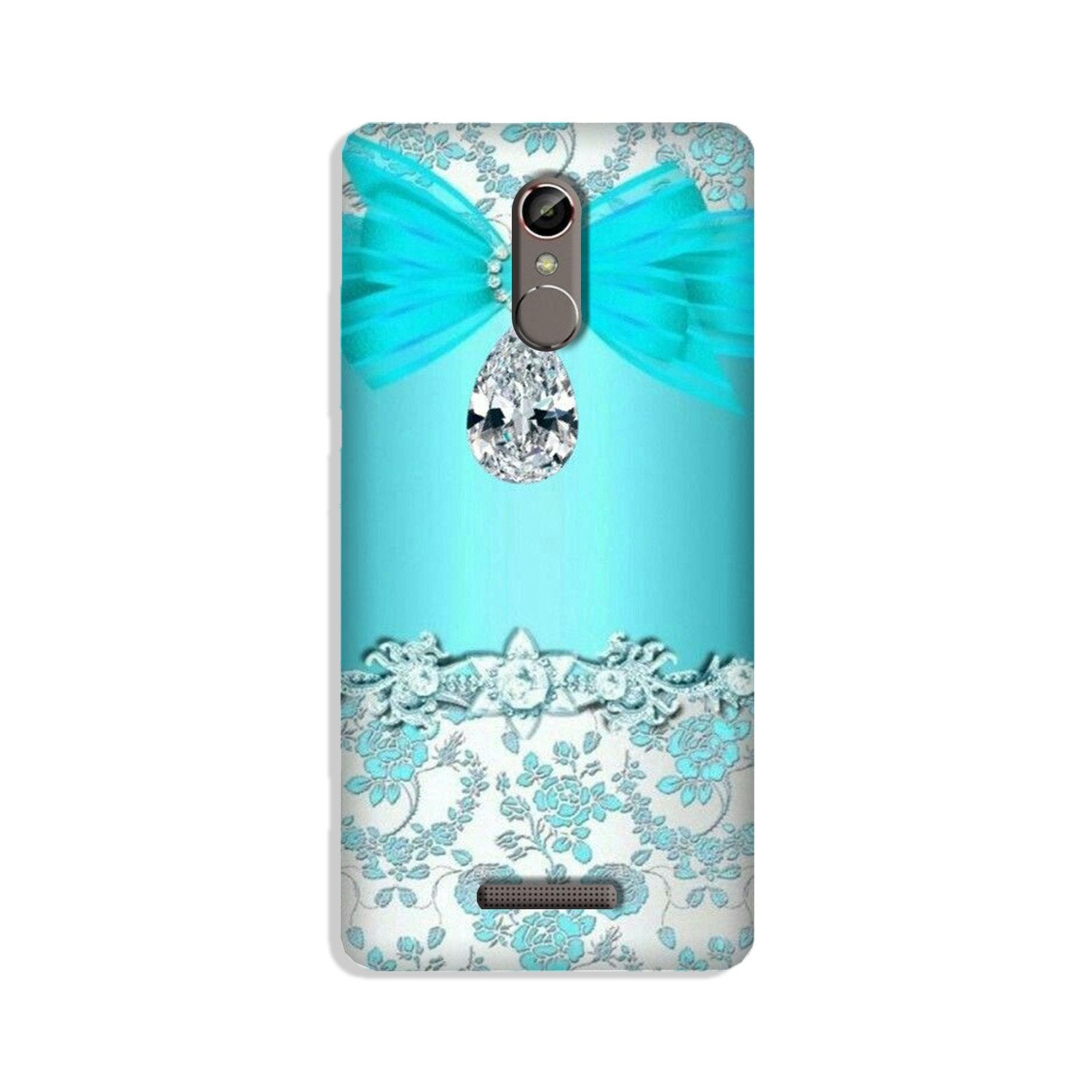 Shinny Blue Background Case for Gionee S6s