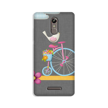 Sparron with cycle Mobile Back Case for Gionee S6s (Design - 34)