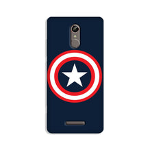 Captain America Mobile Back Case for Gionee S6s (Design - 42)