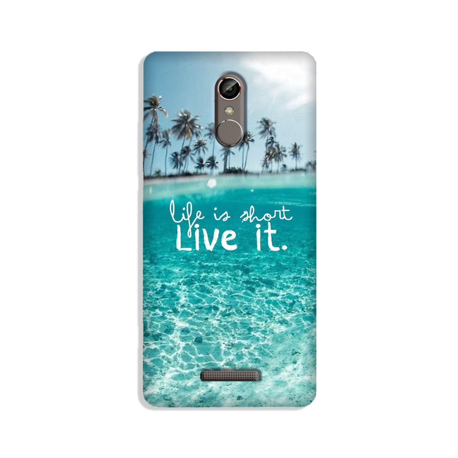 Life is short live it Case for Gionee S6s