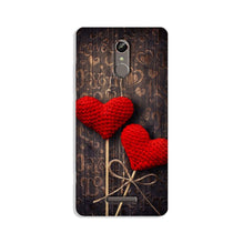 Red Hearts Mobile Back Case for Gionee S6s (Design - 80)