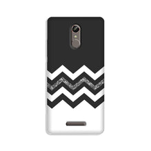 Black white Pattern2Mobile Back Case for Gionee S6s (Design - 83)