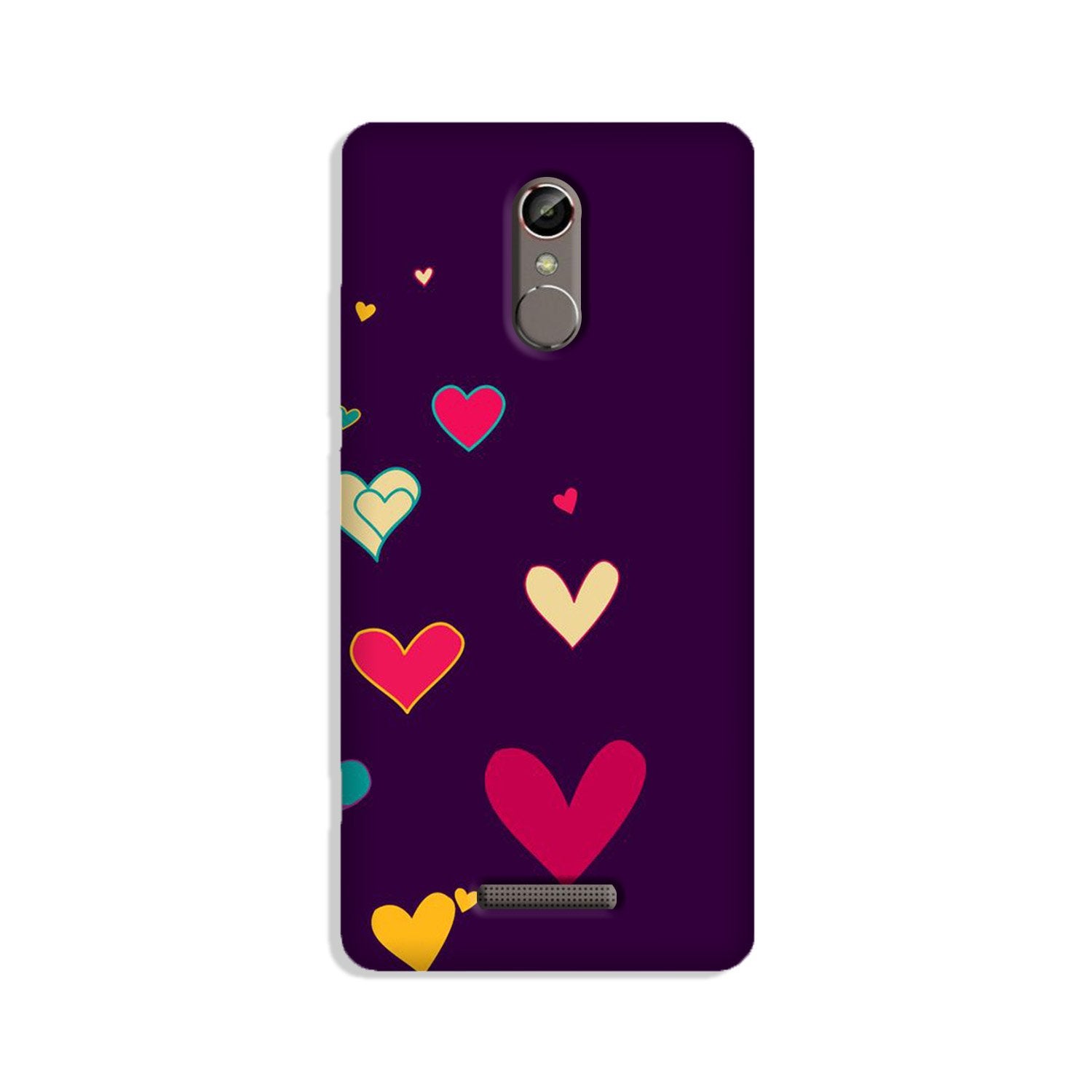 Purple Background Case for Gionee S6s  (Design - 107)