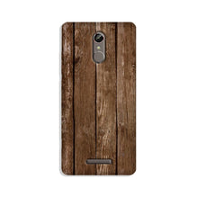Wooden Look Mobile Back Case for Gionee S6s  (Design - 112)