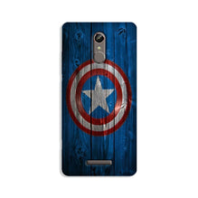 Captain America Superhero Mobile Back Case for Gionee S6s  (Design - 118)