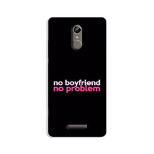 No Boyfriend No problem Mobile Back Case for Gionee S6s  (Design - 138)
