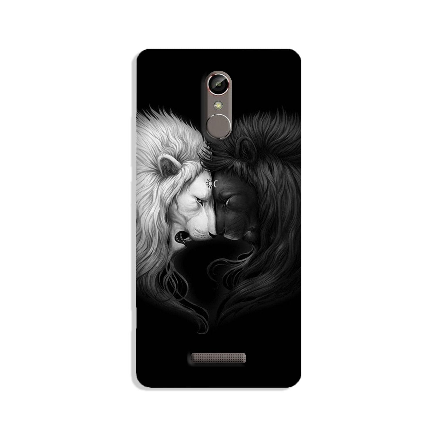 Dark White Lion Case for Gionee S6s(Design - 140)