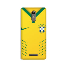 Brazil Mobile Back Case for Gionee S6s  (Design - 176)