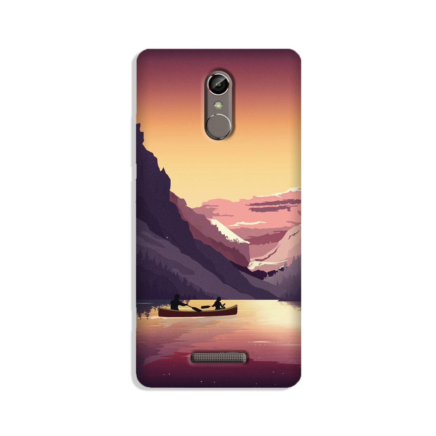 Mountains Boat Case for Gionee S6s (Design - 181)