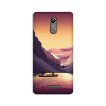 Mountains Boat Mobile Back Case for Gionee S6s (Design - 181)