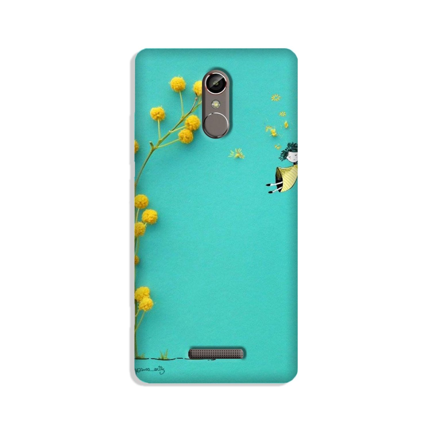 Flowers Girl Case for Gionee S6s (Design No. 216)