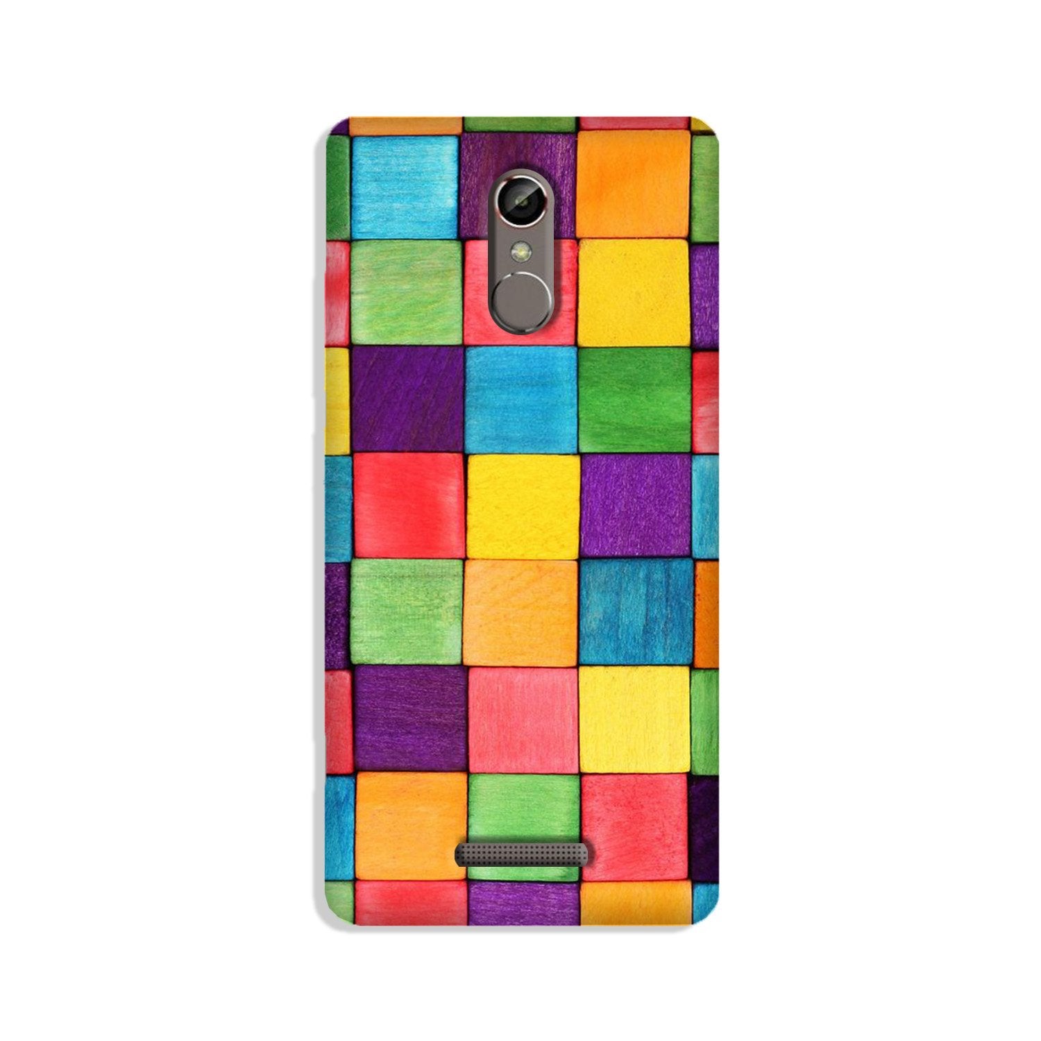 Colorful Square Case for Gionee S6s (Design No. 218)