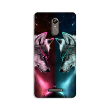Wolf fight Mobile Back Case for Gionee S6s (Design - 221)