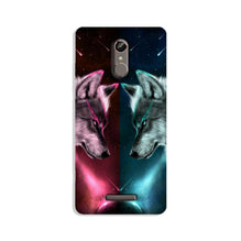 Wolf fight Mobile Back Case for Gionee S6s (Design - 221)