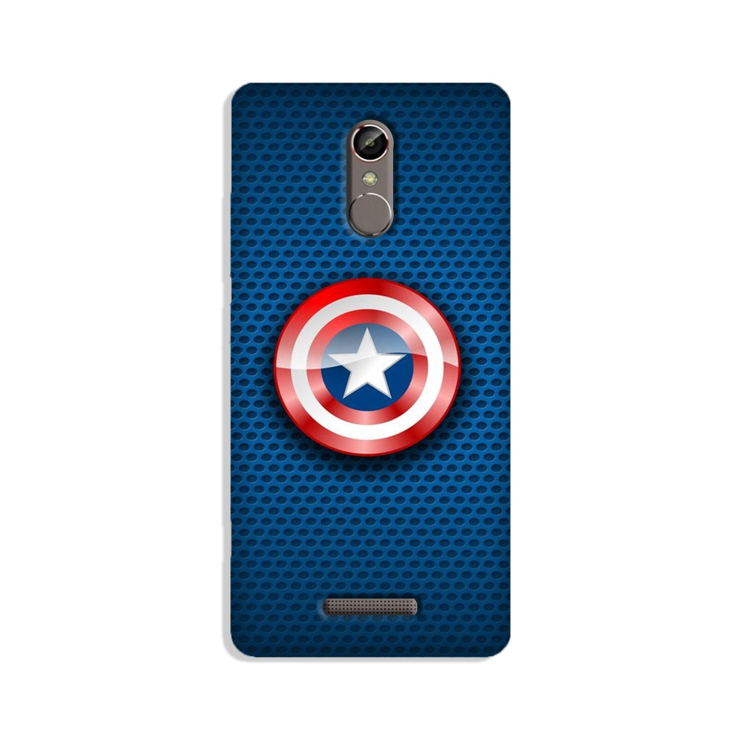 Captain America Shield Case for Gionee S6s (Design No. 253)
