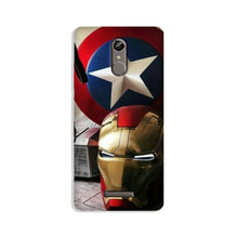 Ironman Captain America Mobile Back Case for Gionee S6s (Design - 254)