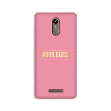 Girl Boss Pink Mobile Back Case for Gionee S6s (Design - 263)