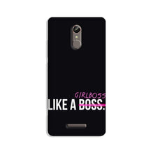 Like a Girl Boss Mobile Back Case for Gionee S6s (Design - 265)
