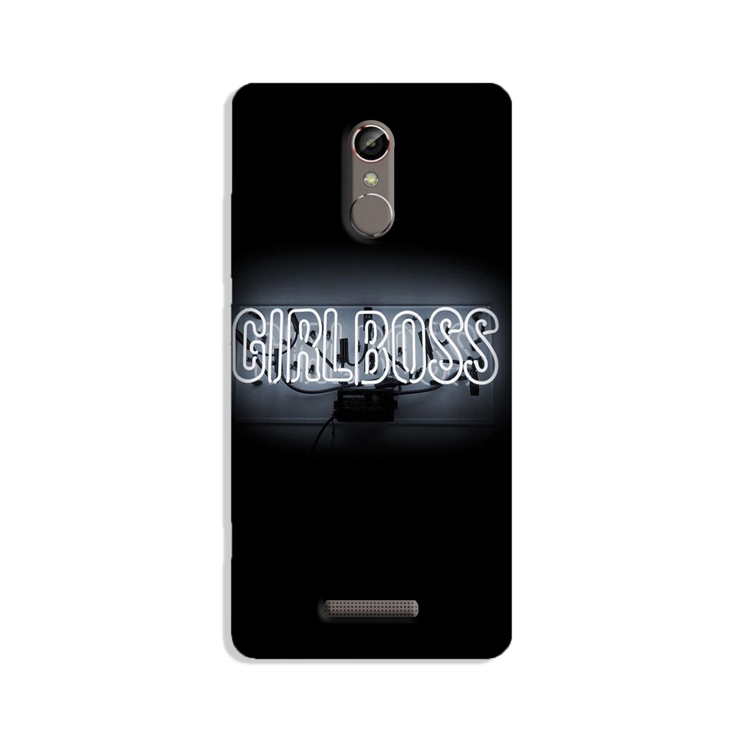 Girl Boss Black Case for Gionee S6s (Design No. 268)