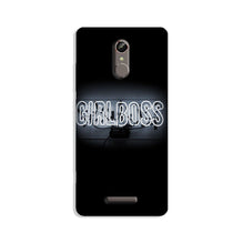 Girl Boss Black Mobile Back Case for Gionee S6s (Design - 268)