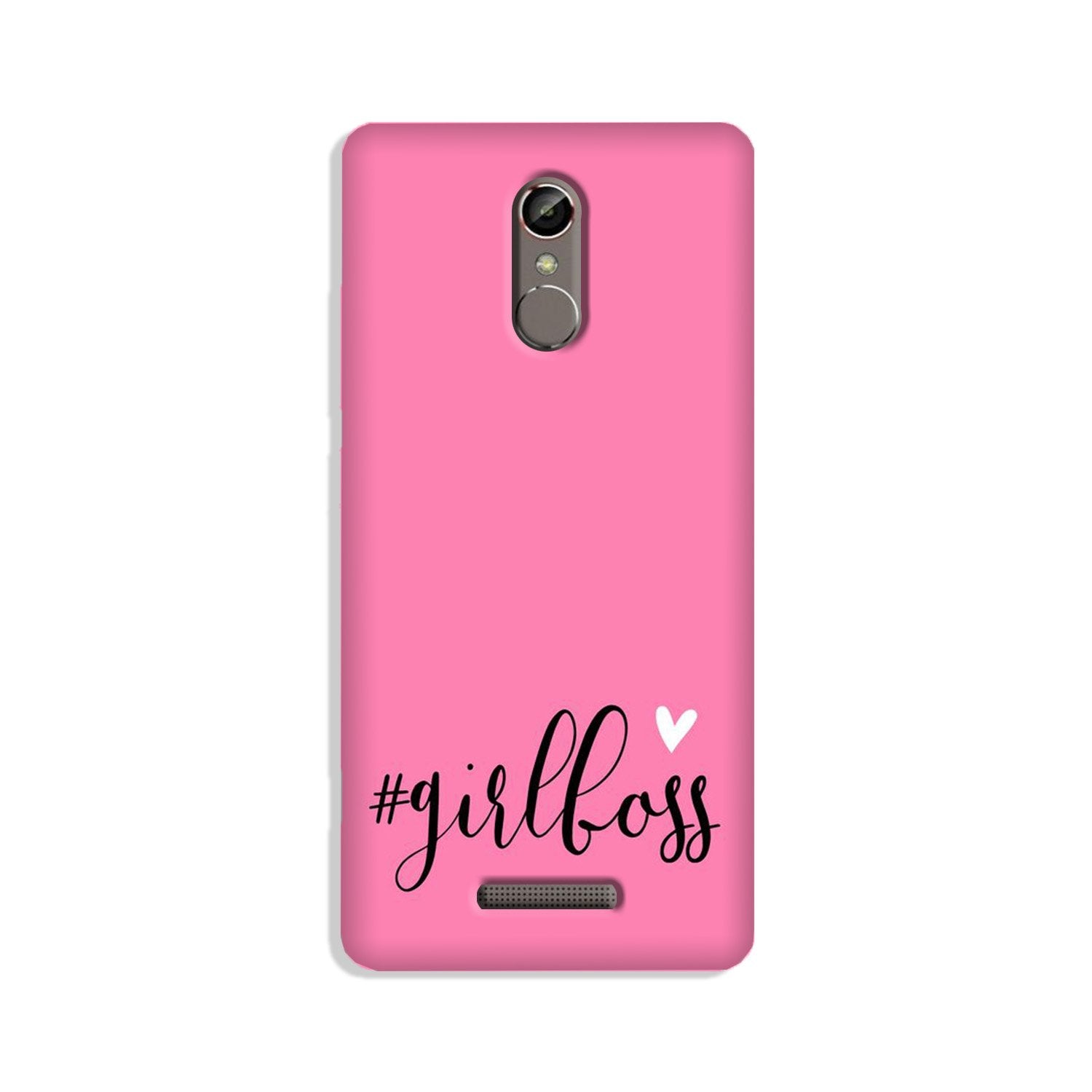 Girl Boss Pink Case for Gionee S6s (Design No. 269)