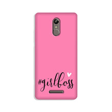 Girl Boss Pink Mobile Back Case for Gionee S6s (Design - 269)