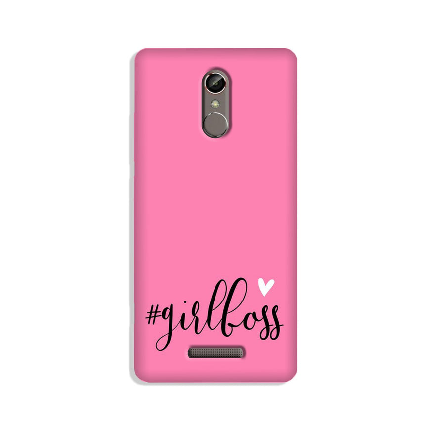 Girl Boss Pink Case for Gionee S6s (Design No. 269)
