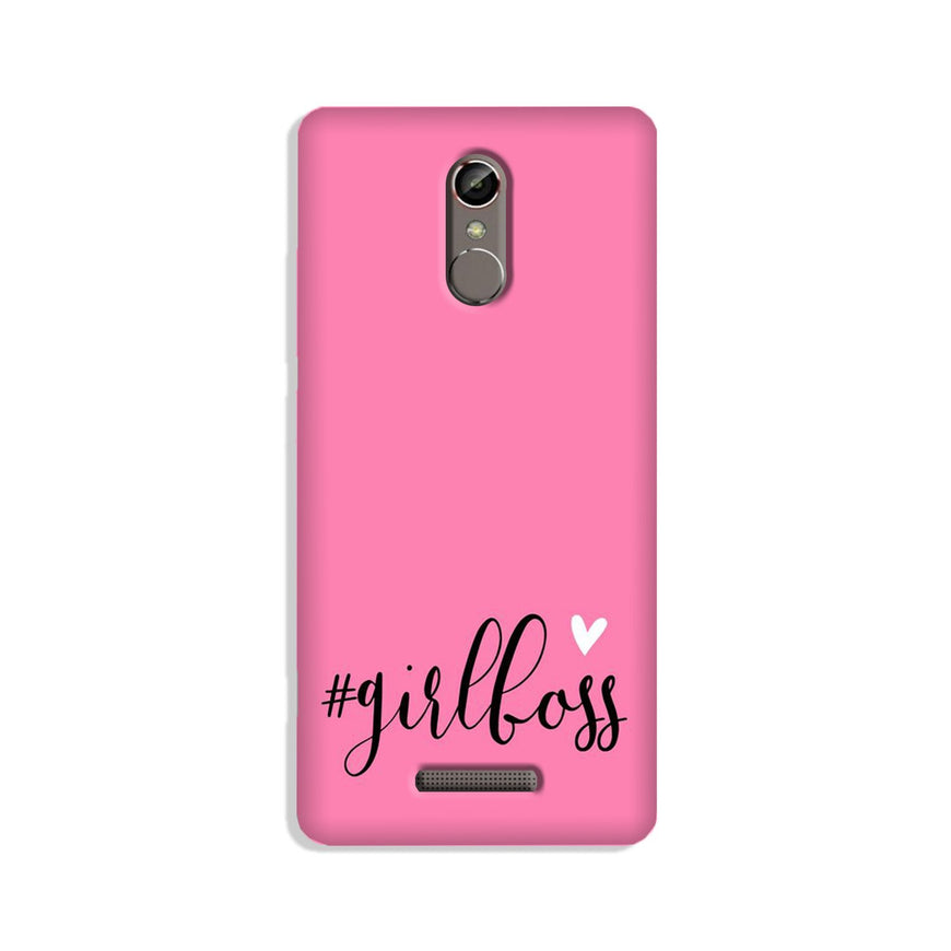 Girl Boss Pink Case for Gionee S6s (Design No. 269)