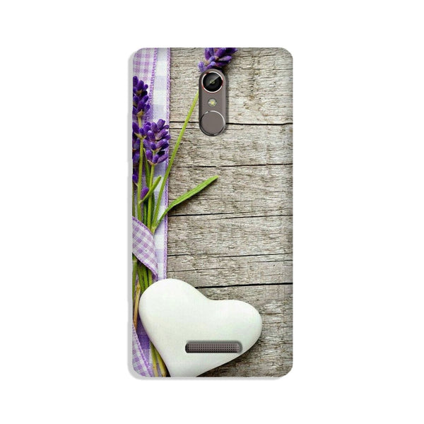 White Heart Case for Gionee S6s (Design No. 298)