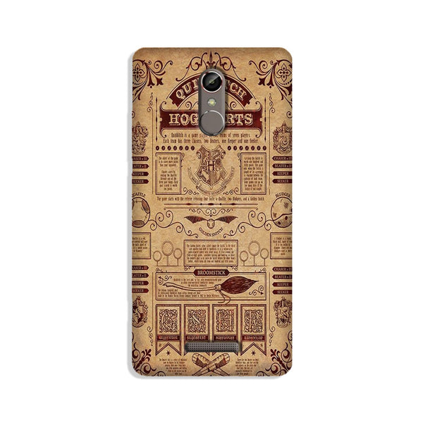 Hogwarts Mobile Back Case for Gionee S6s (Design - 304)