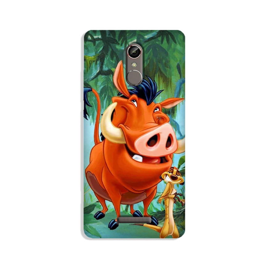 Timon and Pumbaa Mobile Back Case for Gionee S6s (Design - 305)