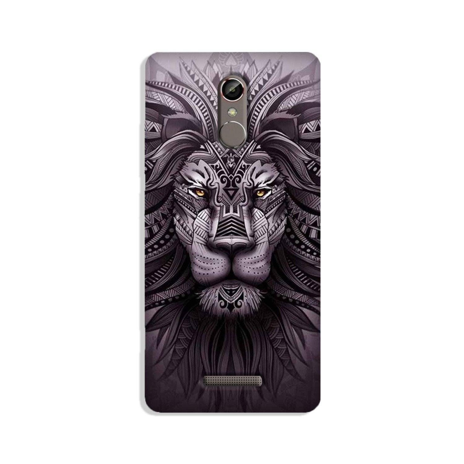 Lion Mobile Back Case for Gionee S6s (Design - 315)